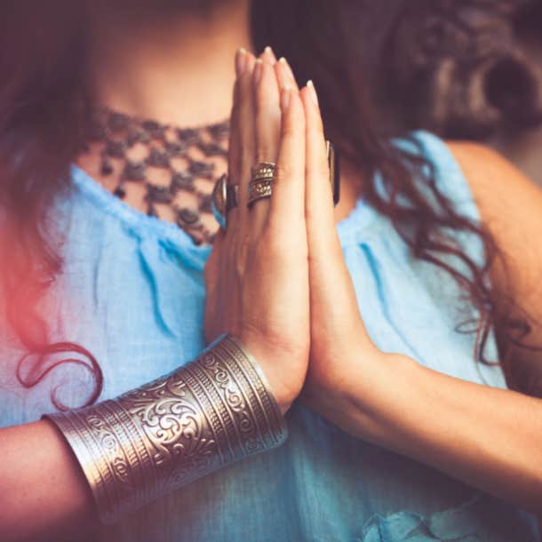 símbolos de mano espirituales anjali mudra