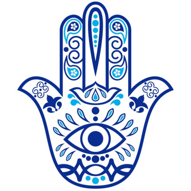 símbolos de la mano espiritual mano de hamsa